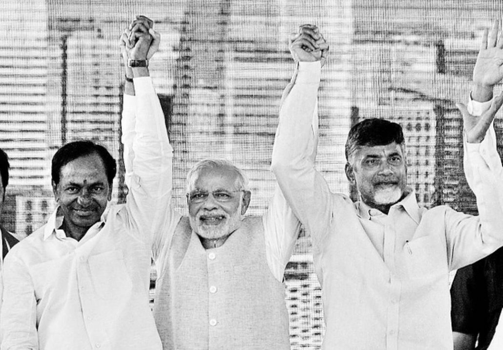 चंद्रशेखर राव, नायडू की तरह झगड़ने के बजाय अपने राज्य के विकास को तरजीह देते हैं : मोदी