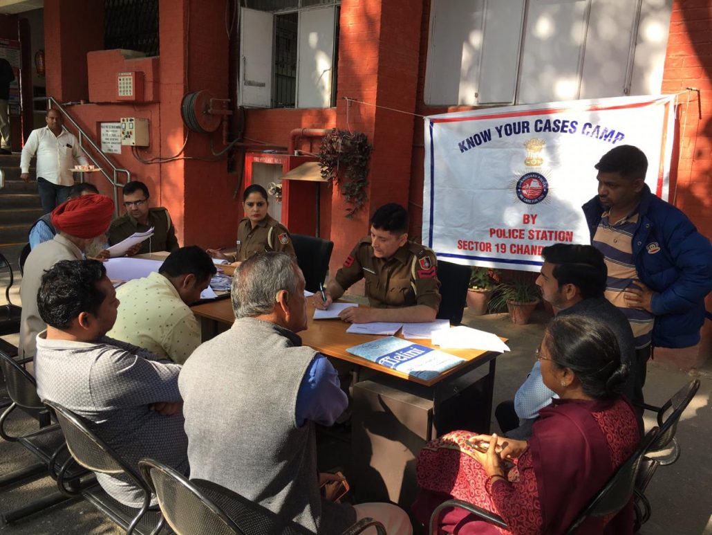 Know Your Case Scheme & Public Grievances Redressal Camp of Chandigarh police organised