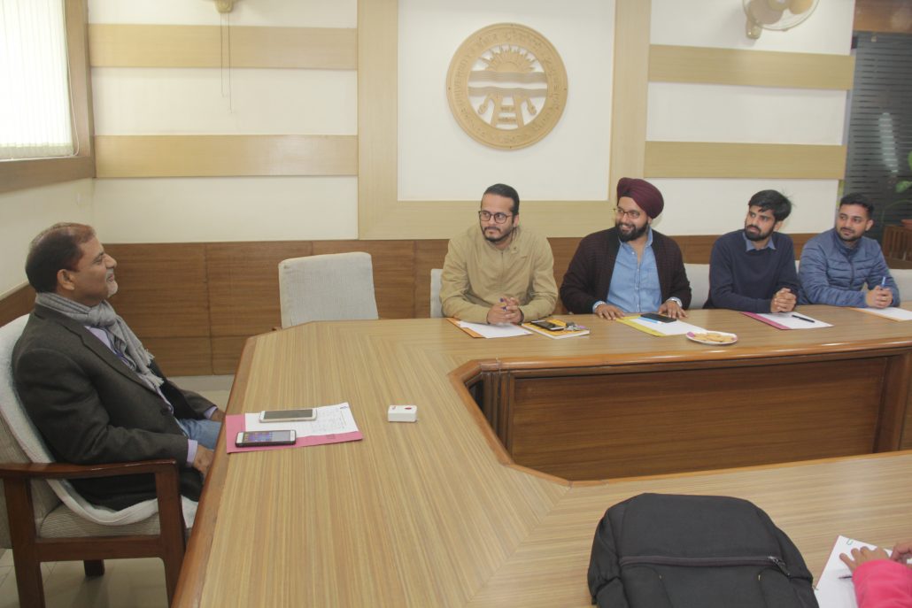 PU VC interacts with students