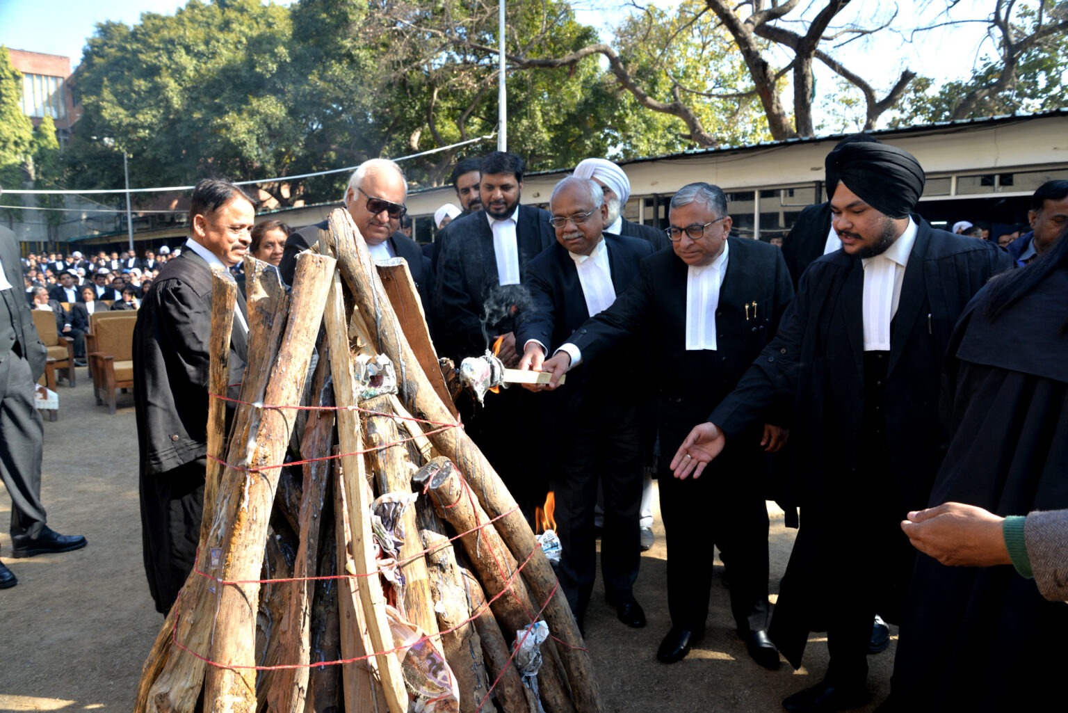 The festival of Lohri was celebrated in Punjab and Haryana High Court