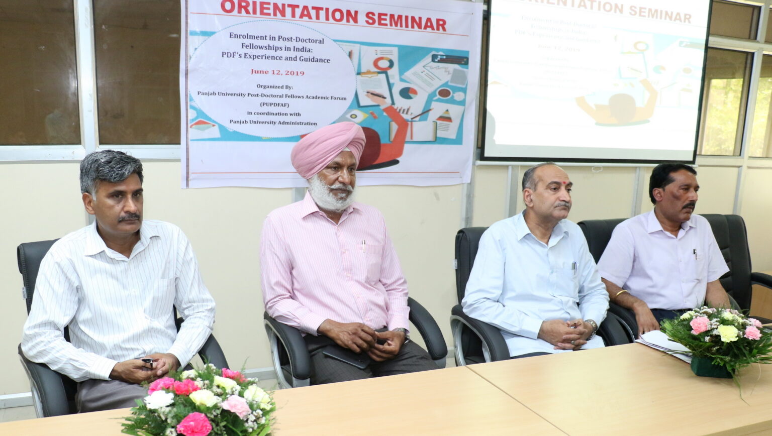 Seminar on Enrolment in Post-Doctoral Fellowships held at PU