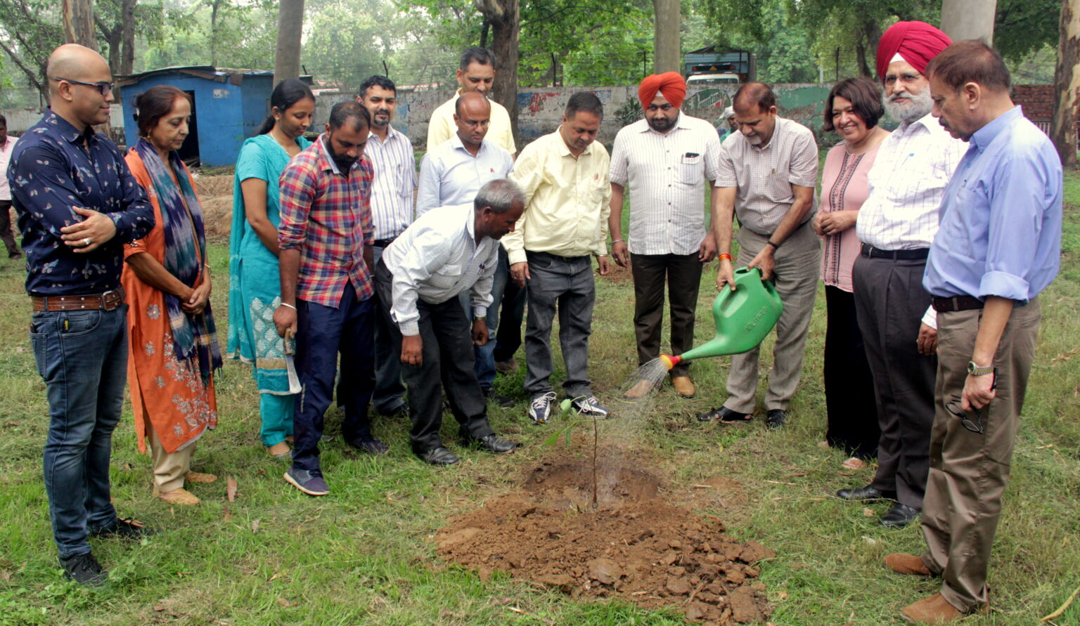 Tree Plantation Drive by Professors Emeriti at PU