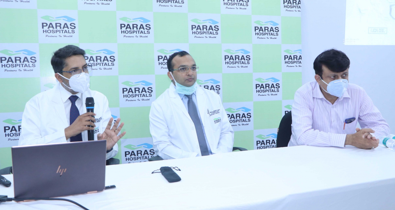 पारस अस्पताल पंचकूला के डाक्टरों ने दिमाग की नस फटने के केस में मरीज की जान बचाई