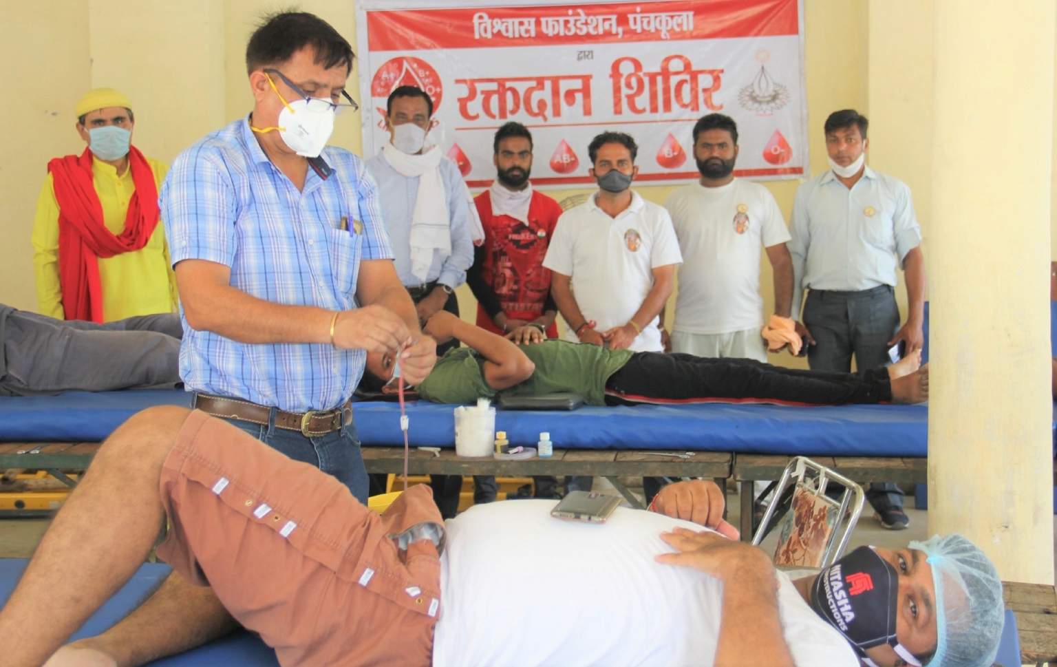 रायपुर रानी में लगाए गए रक्तदान शिविर में 38 रक्तदानियों ने अपनी स्वेच्छा से किया रक्तदान