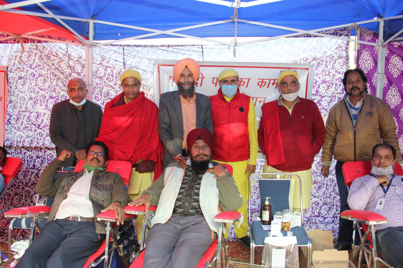 आईएसबीटी-43 चंडीगढ़ के बाहर लगा रक्तदान शिविर, 55 रक्तदानियों ने किया उत्साह से रक्तदान