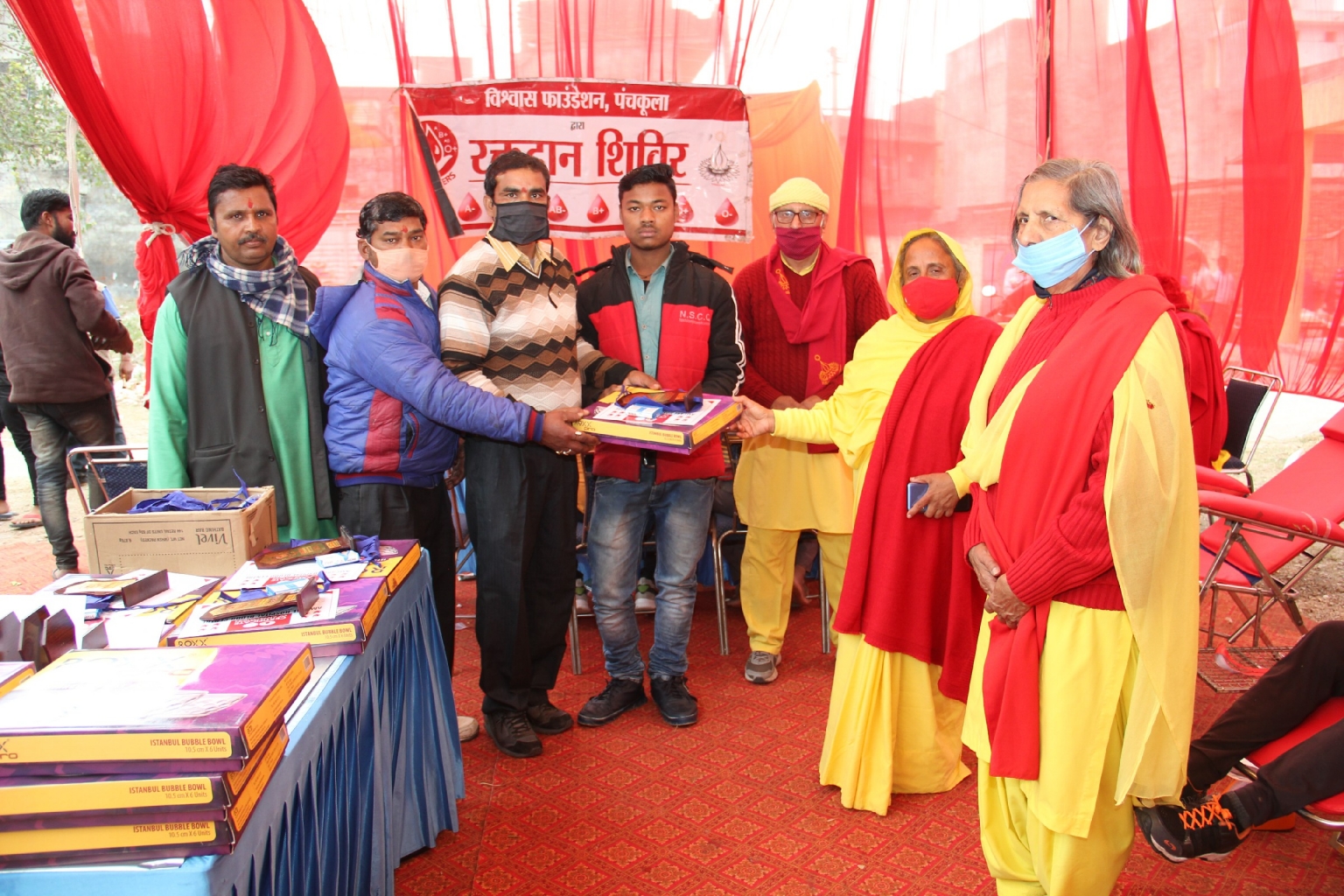 रक्तदान शिविर में 76 रक्तदानियों ने किया अपनी स्वेच्छा से रक्तदान