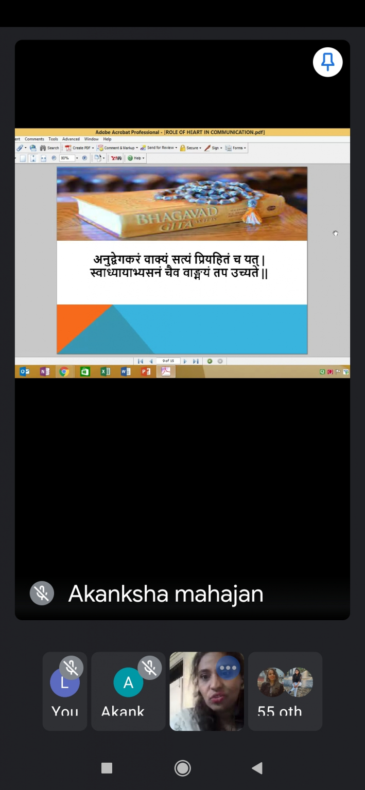 PU HOLDS 21ST SELF DEVELOPMENT VIRTUAL SESSION ON EFFECTIVE COMMUNICATION SKILLS