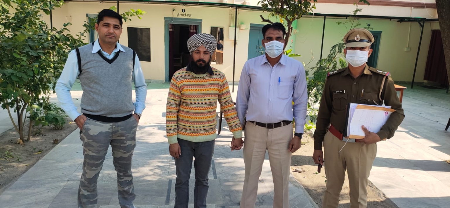 डिटैक्टिव स्टाफ पंचकूला नें मोटर साईकिल चोरी करनें वालें आरोपी को लिया पुलिस रिमाण्ड पर