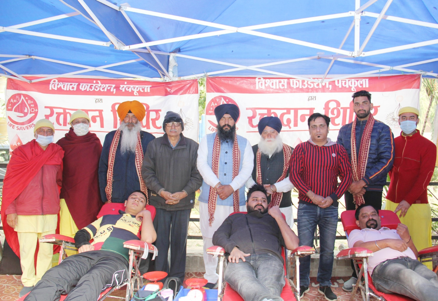 ਮਾਰਕੀਟ ਬਡਹੇੜੀ ਸੈਕਟਰ 41 ਡੀ ਚੰਡੀਗੜ੍ਹ ਵਿੱਚ 25 ਨੇ ਖੂਨਦਾਨ ਕੀਤਾ