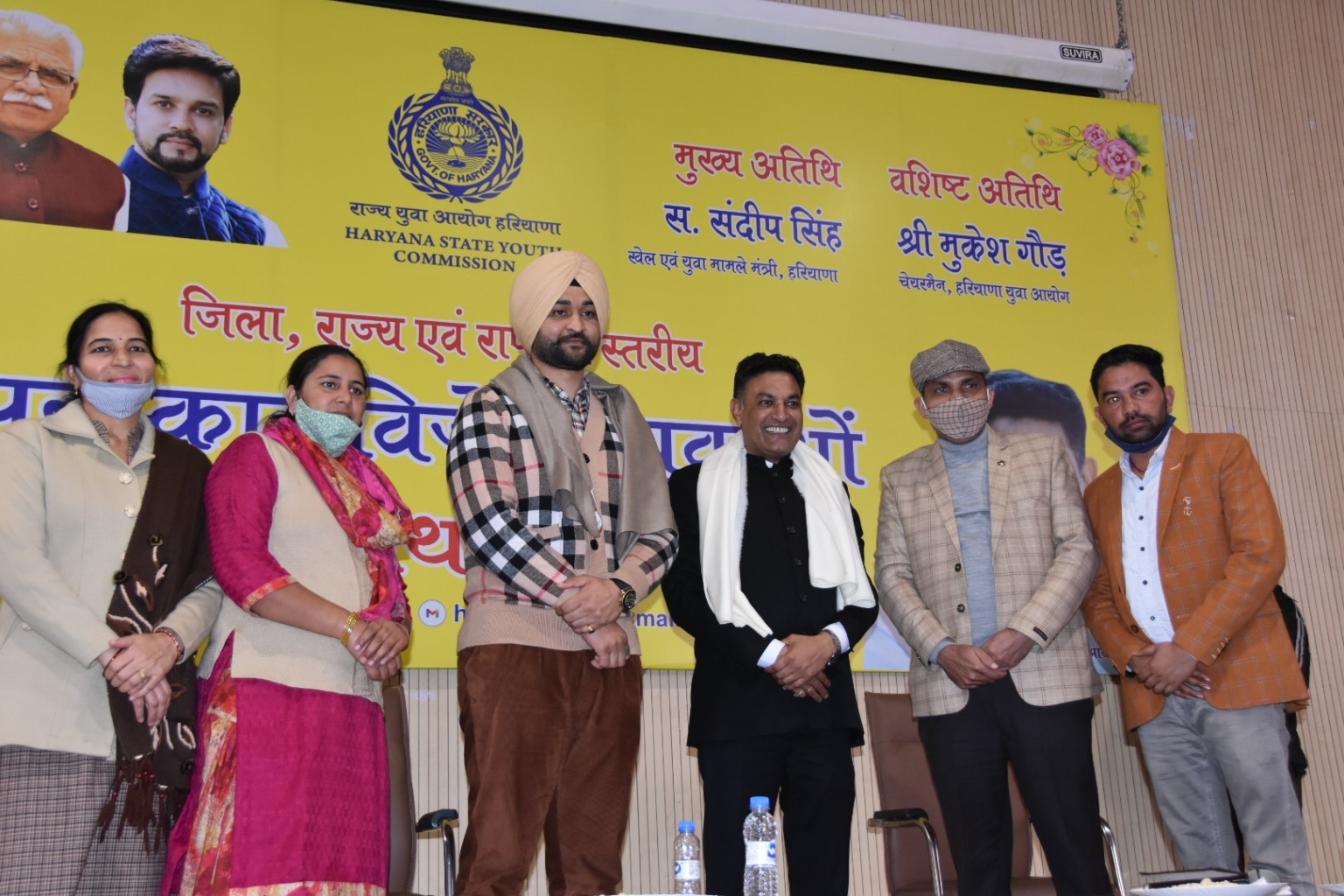 हरियाणा के खेल एवं युवा मामले राज्यमंत्री सरदार संदीप सिंह ने 5 अवार्डियों को सर्टिफिकेट और मोमेंटो देकर किया सम्मानित