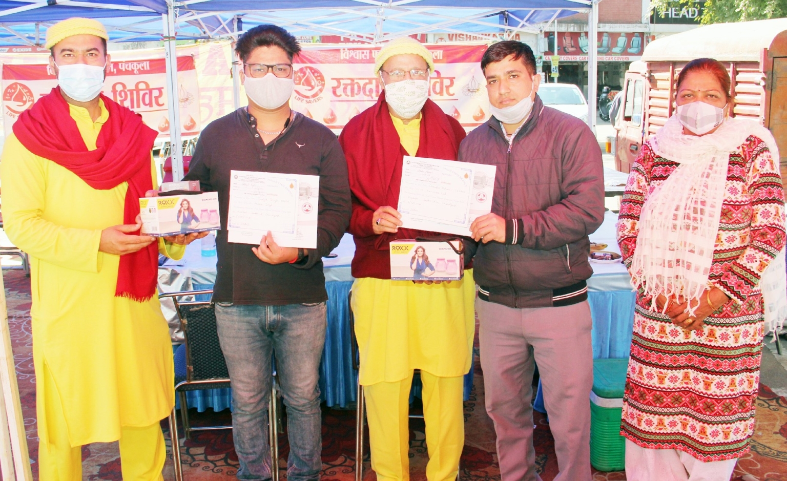 127 youth donated blood in blood donation camp organized by Vishvas Foundation