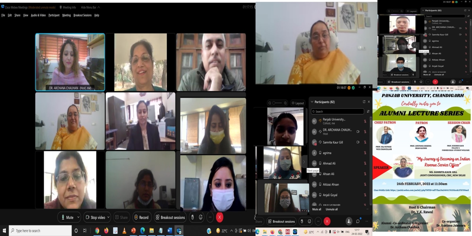 The Department of Zoology organised an alumni lecture