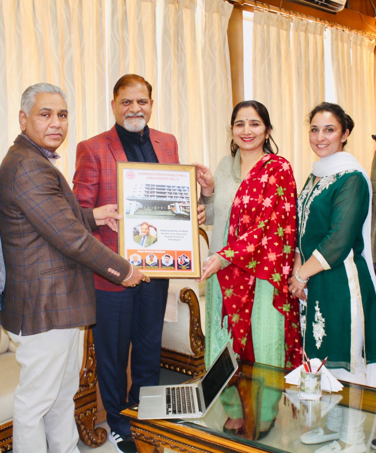 Prof Raj Kumar, VC released the video of Hostel No. 8 made by Warden Dr Simran Kaur