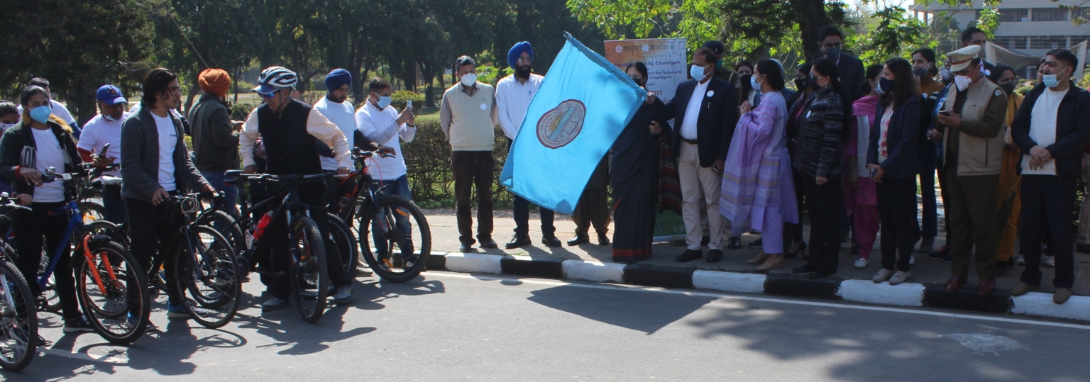 National Science Week Kickstarts at Panjab University with Bicycle Rally