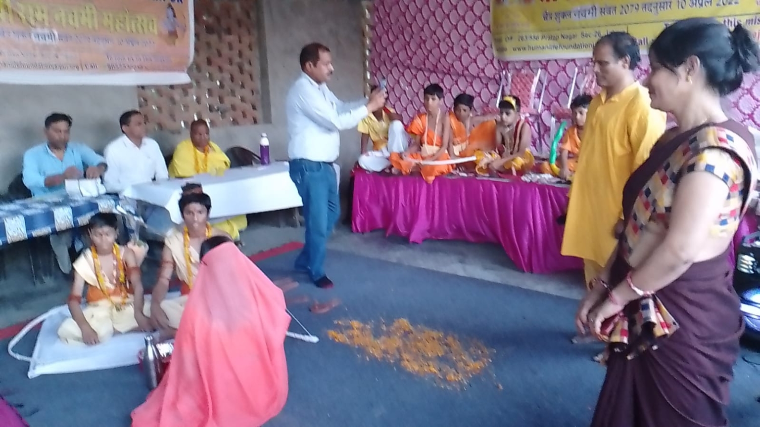 श्रीरामजन्म महोत्सव में घर घर से निकले ‘राम’, किया रामलीला का मंचन