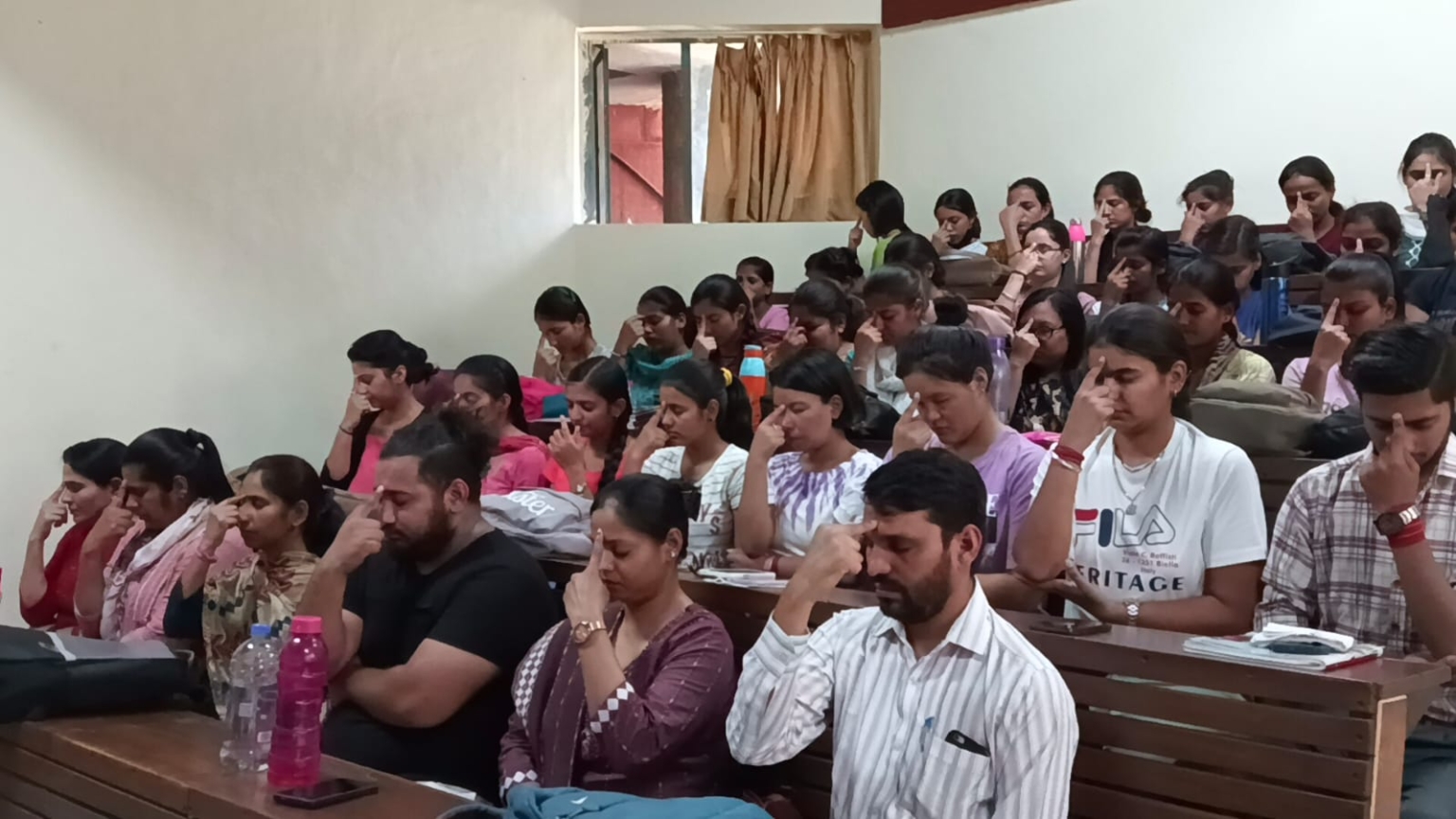 ध्यान शिविर का आयोजन