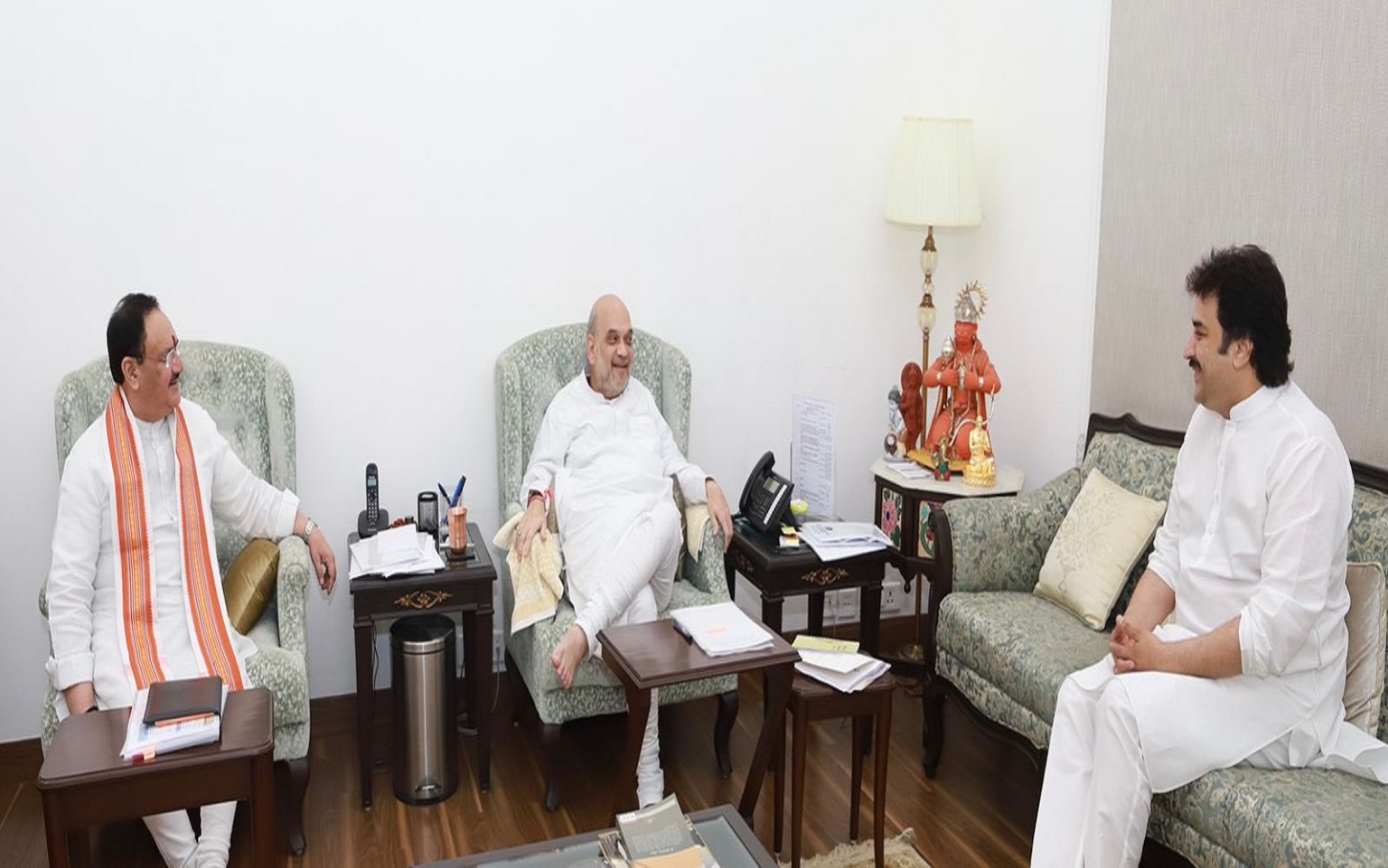 कुलदीप बिशनोई कांग्रेस से हैं निष्कासित, की अमित शाह और जे पी नड़ड़ा से मुलाकात