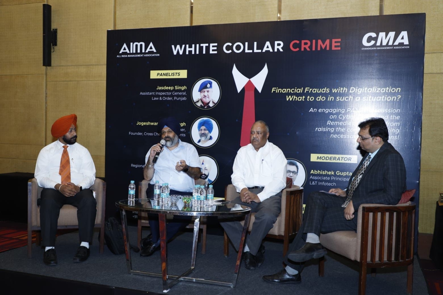 “व्हाइट कॉलर क्राइम – वित्तीय धोखाधड़ी और समर्थन” पर एक पैनल चर्चा का आयोजन