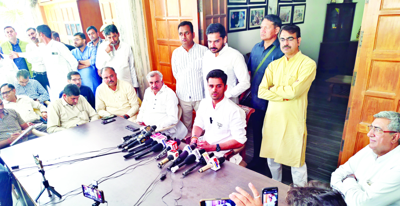 ग्रीन ब्रिगेड का सरताज रहते हरियाणा में आतंक फैलाने वाले आज शराफत की बात करते हैं : भव्य बिश्नोई