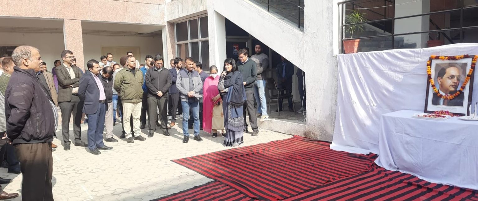 रेल मंडल ने डा. भीमराव अम्बेडकर जी का 67वां महापरिनिर्वाण दिवस मनाया