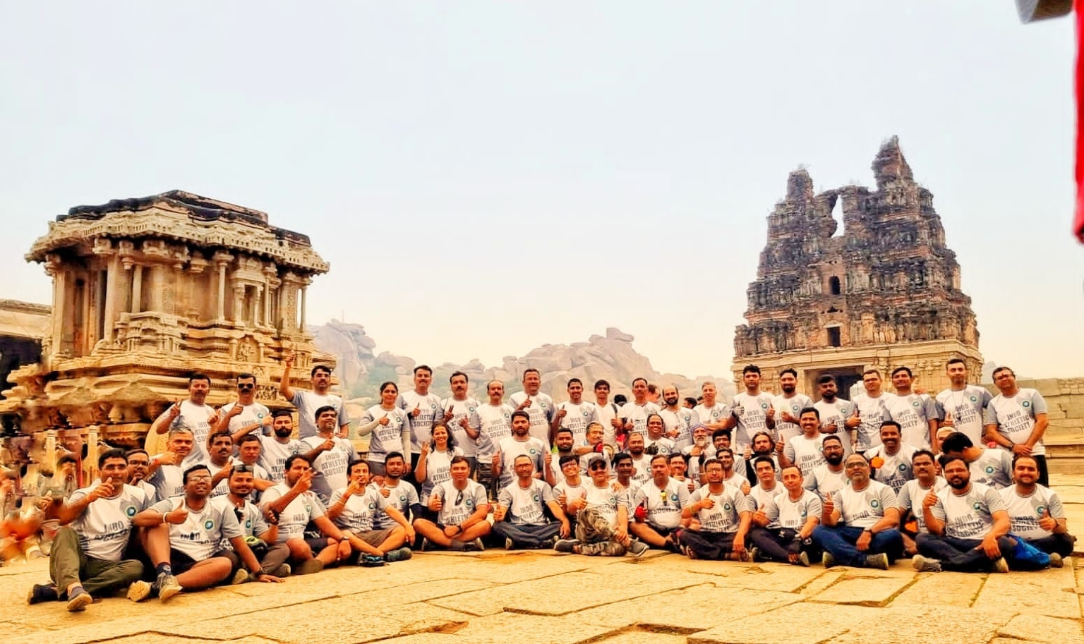 इंडो एथलेटिक्स सोसायटी के नेतृत्व में 75 साइकिलें पुणे से हम्पी तक 600 किलोमीटर हेरिटेज राइड सफलतापूर्वक पूरी