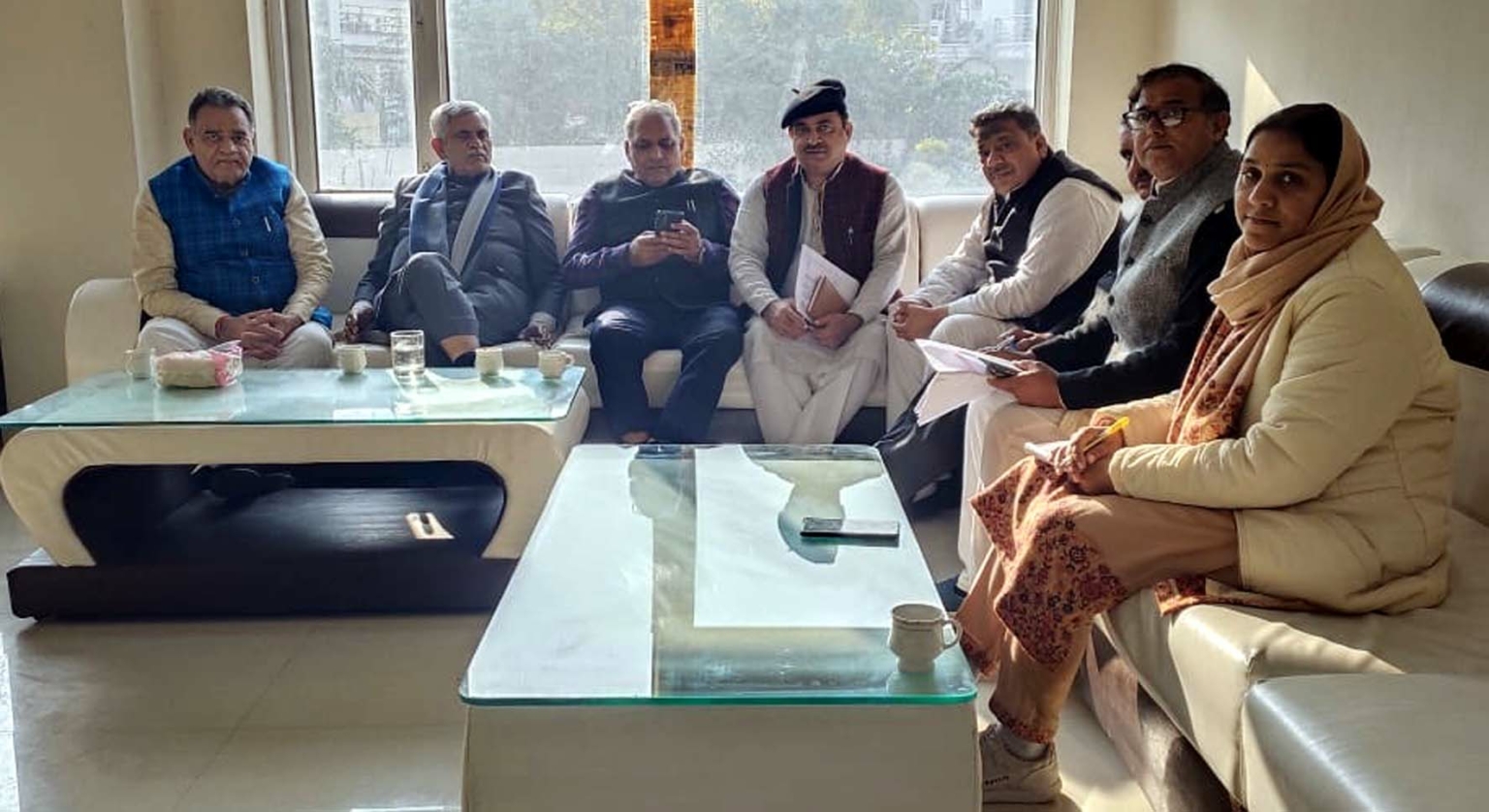 जिला परिषद व ब्लॉक समिति चैयरमेन पदों पर जीत के लिए भाजपा ने किया मंथन