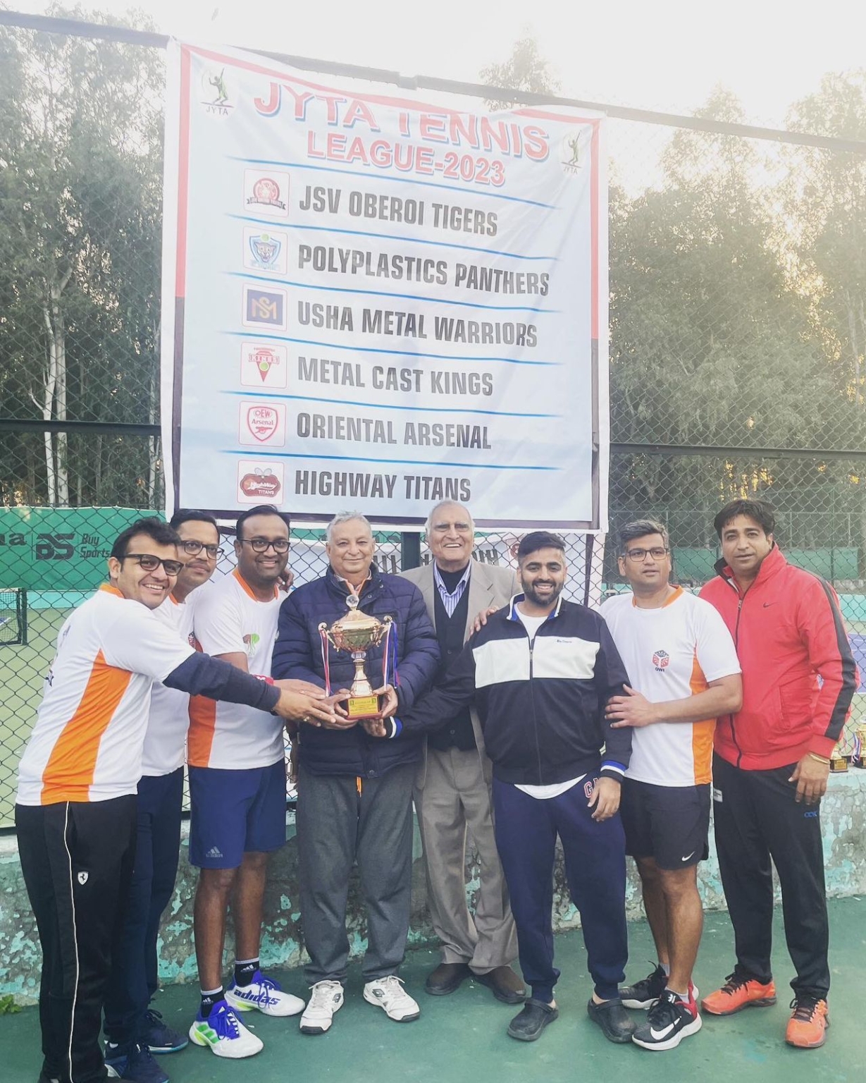 दो दिवसीय जे.वाई.टी.ए टेनिस लीग का हुआ आयोजन