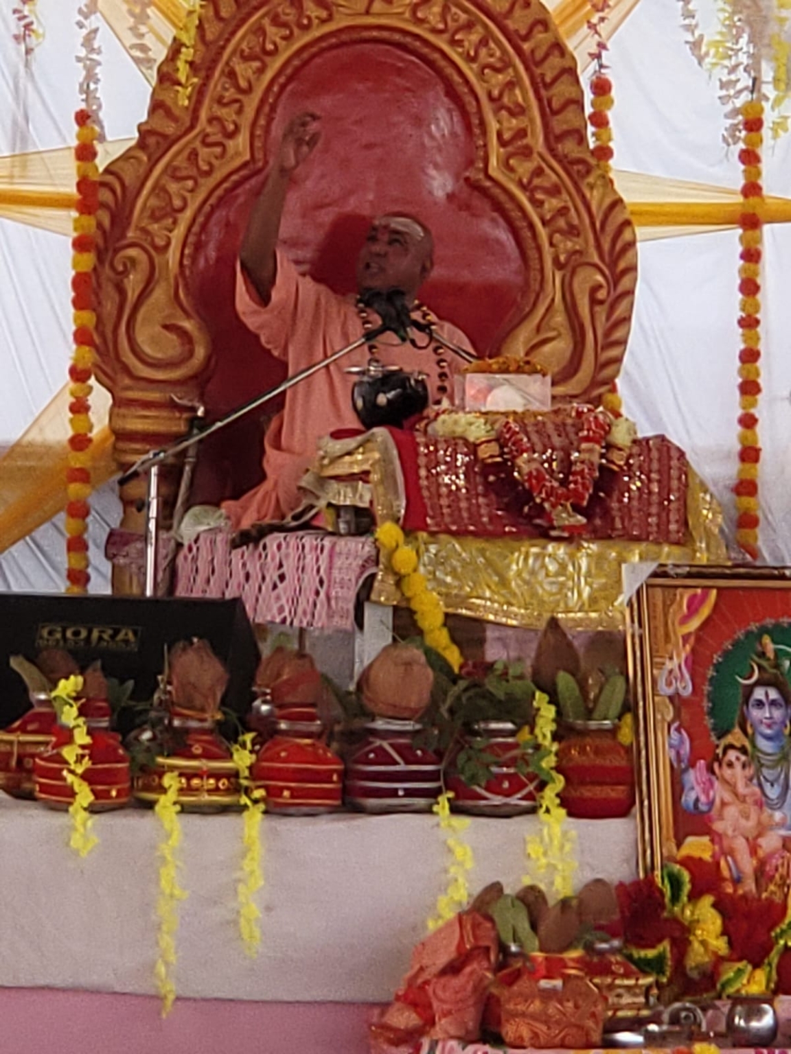 रोड़ी में श्री शिव महापुराण कथा प्रारम्भ