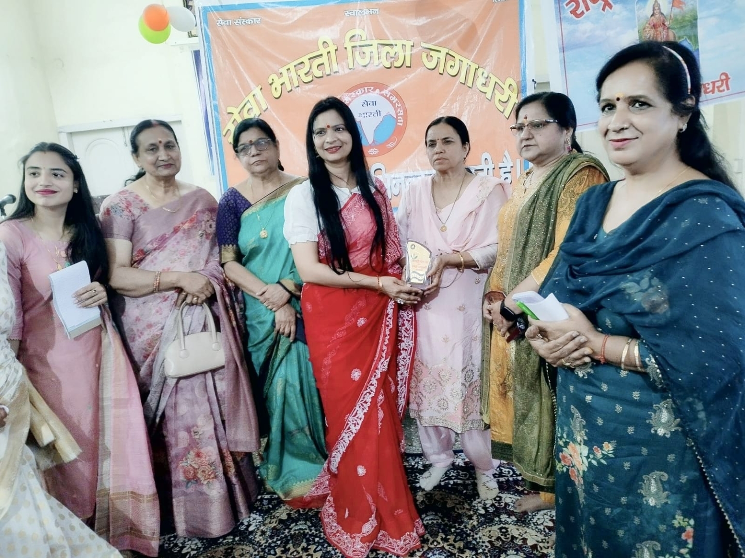 सेवा भारती जगाधरी, राष्ट्रीय सेविका समिति, विश्व हिंदू परिषद मातृमंडल ने 27 महिलाओं को सम्मानित किया