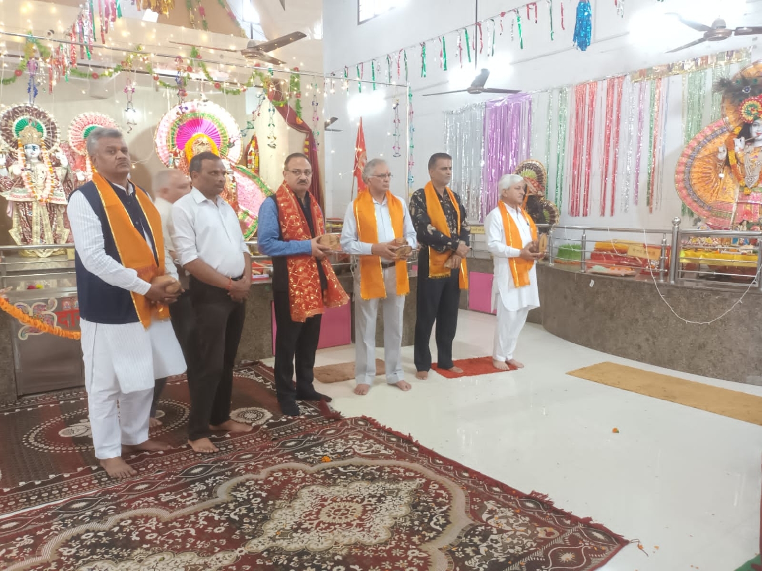 श्री सनातन धर्म मंदिर सेक्टर 48 सी द्वारा राम नवमी के उपलक्ष में मंदिर में रामायण का अखंड पाठ