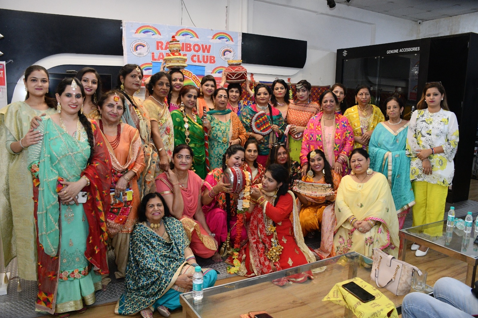 ढोल , भांगड़ा एवम गिद्धा के साथ रेनबो लेडीज क्लब ने मनाया गया बैसाखी का त्योहार