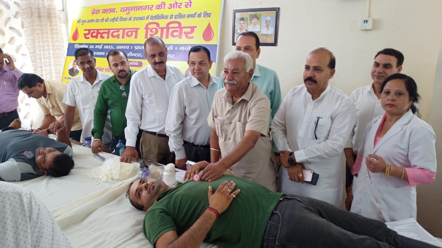थैलेसीमिया के मरीजों के सहयोग को मीडियाकर्मी ने भी बढ़ाया हाथ