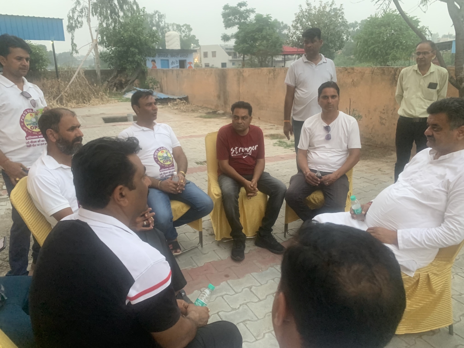चन्द्रमोहन ने बरवाला में पेंशन बहाली साइकिल यात्रा का किया स्वागत
