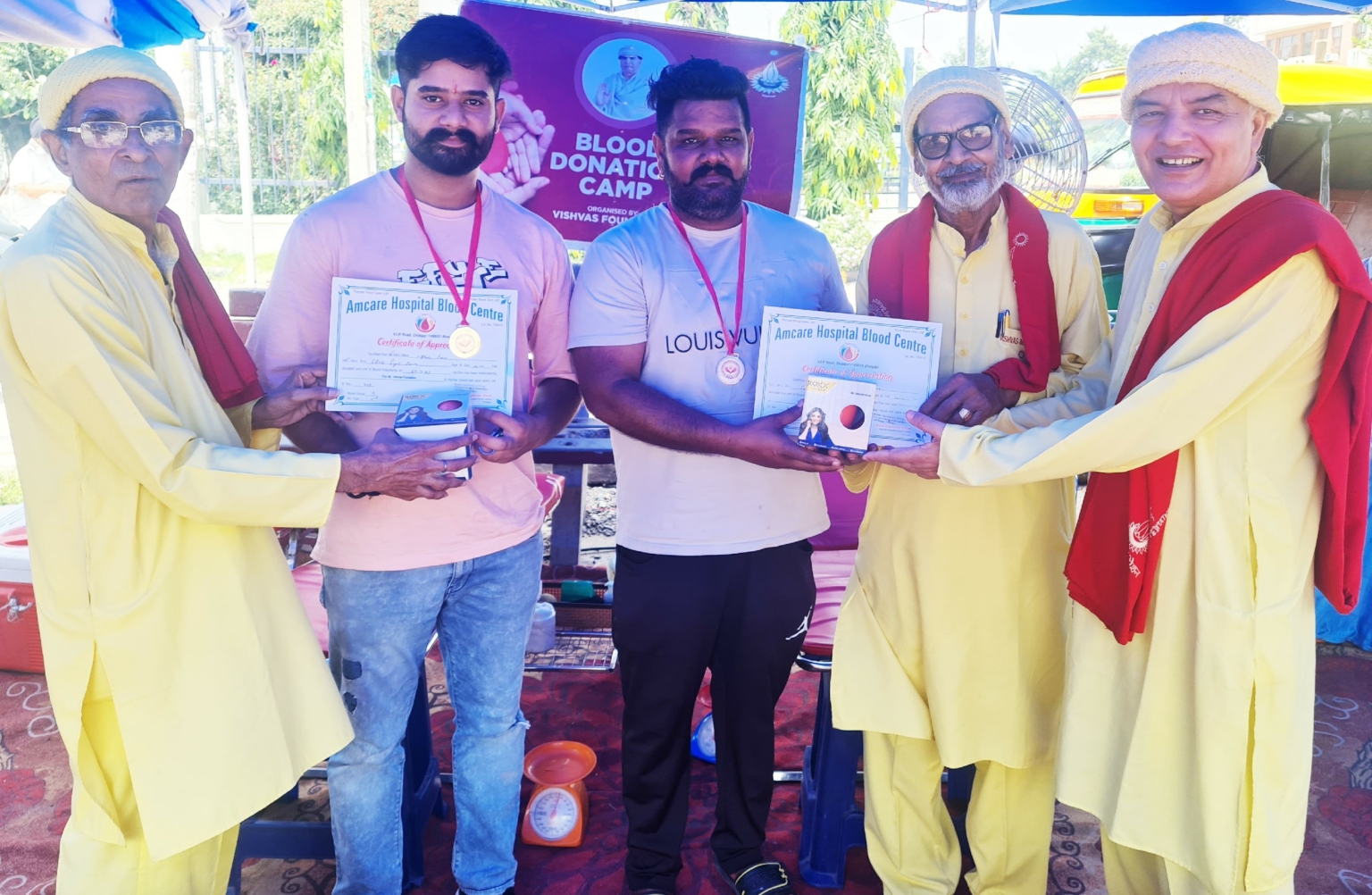 जीरकपुर में किया 39 युवायों ने किया रक्तदान