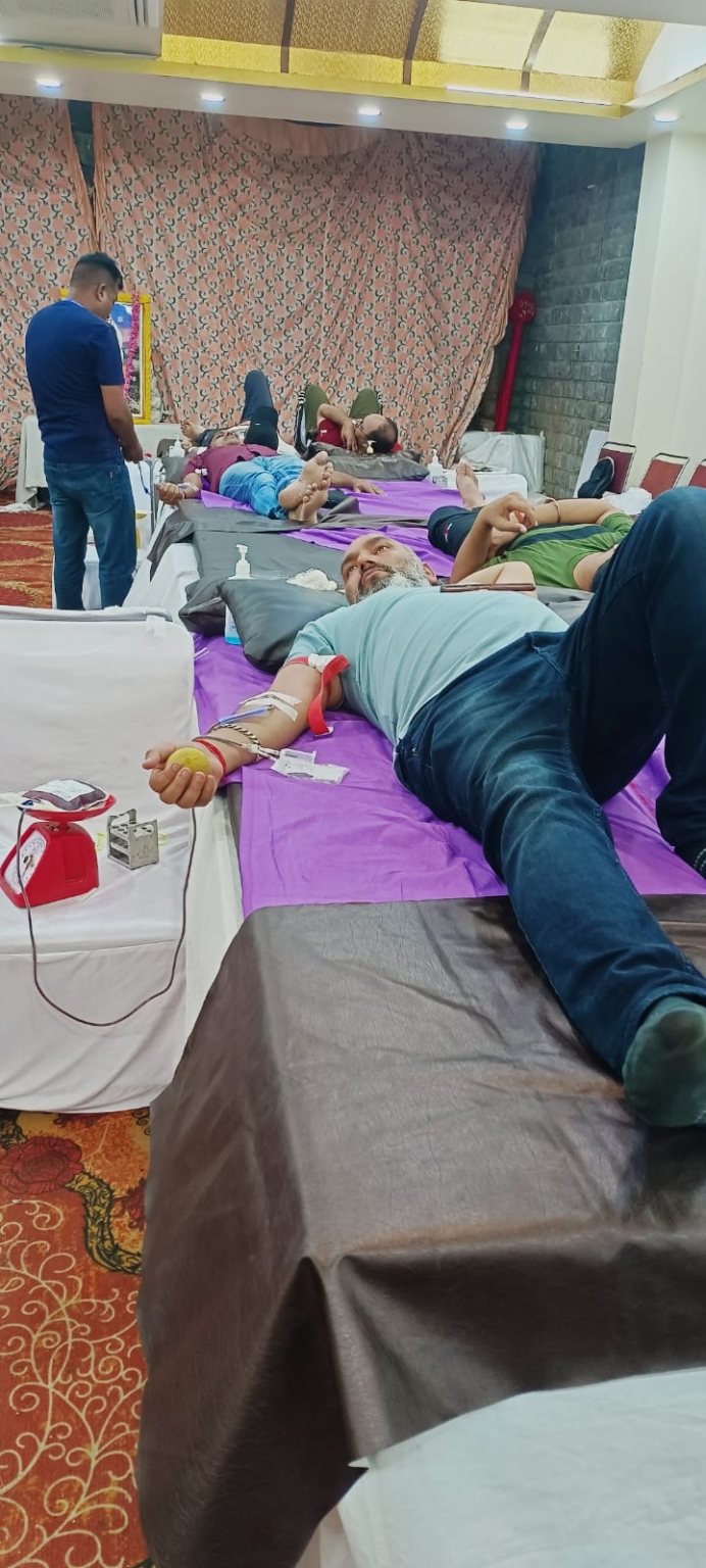 श्री साईं धाम में रक्तदान शिविर आयोजित : 92 यूनिट रक्त एकत्र हुआ