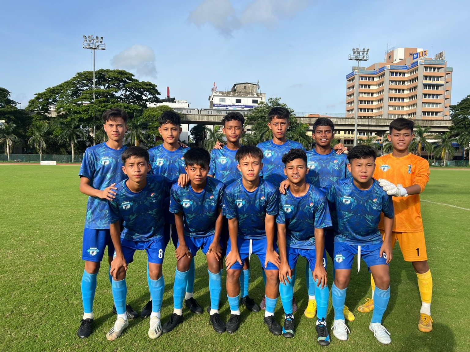 Minerva boys in the final of Subroto Cup