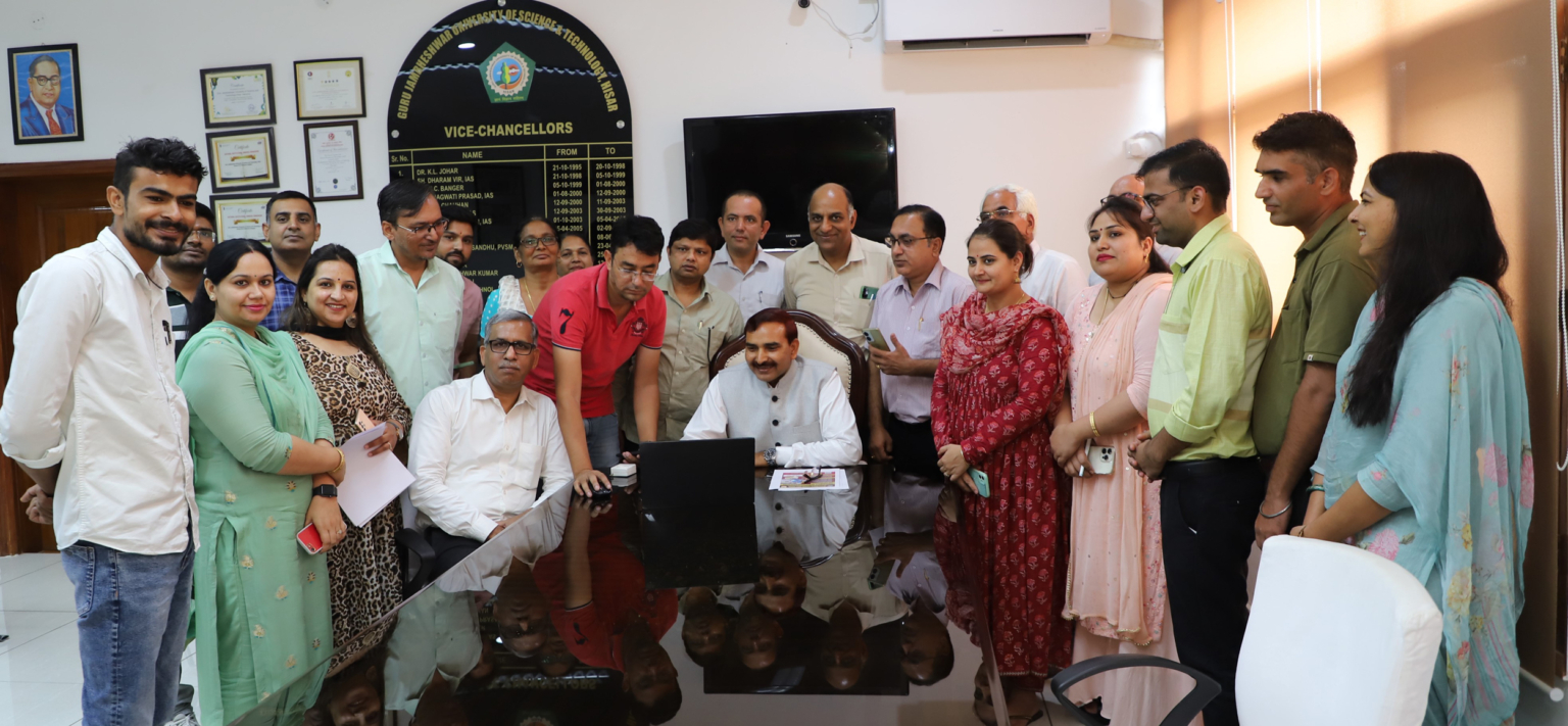 गुजवि कुलपति प्रो. नरसीराम बिश्नोई ने शुरू की दाखिला प्रक्रिया