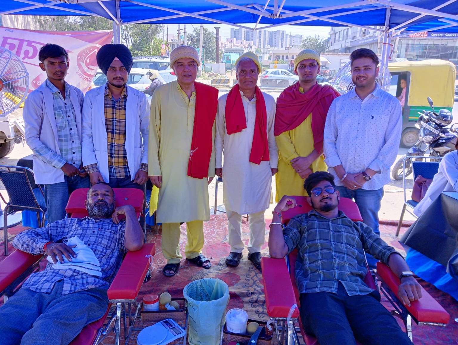 जीरकपुर में किया 43 युवायों ने किया रक्तदान