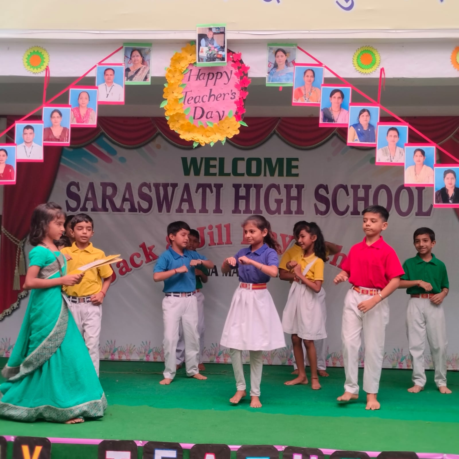 सरस्वती व जैक एंड जिल में हुआ शिक्षक दिवस पर कार्यक्रम का आयोजन