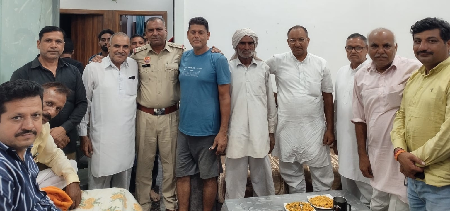 इंस्पेक्टर बनने पर शिव कुमार सैनी का गणमान्य लोगों ने किया स्वागत