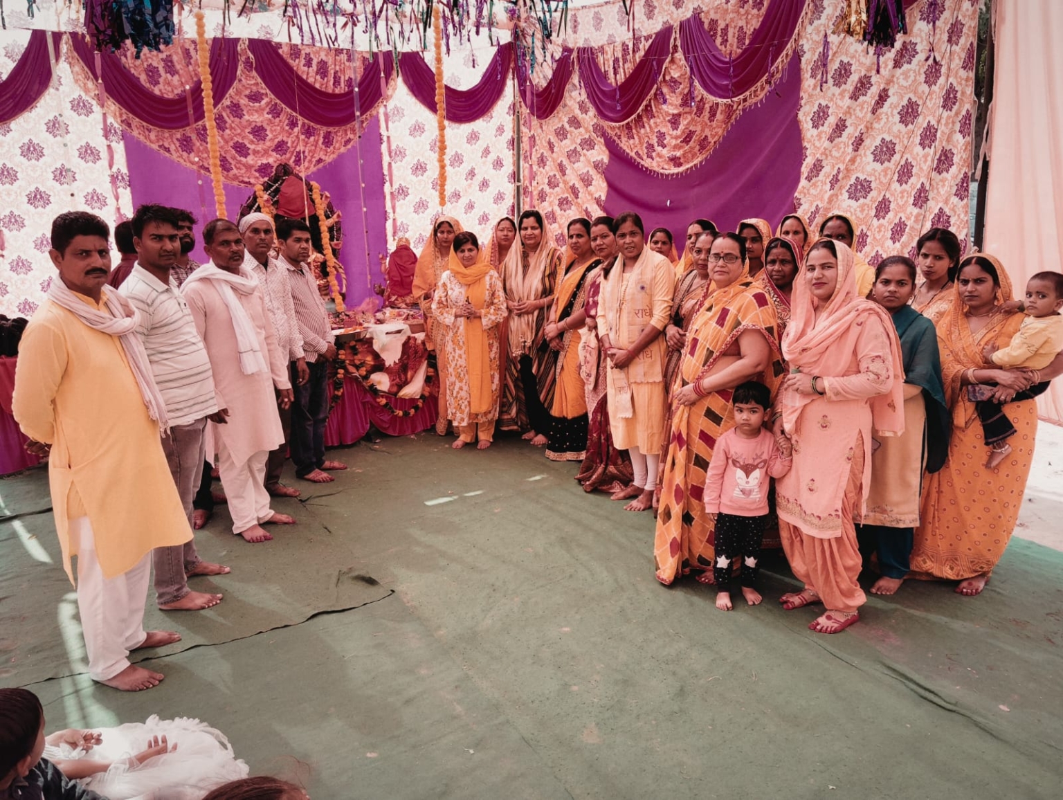 चंडीगढ़ स्मॉल फ्लैट धनास में विधि विधान से की गई दुर्गा माता जी की स्थापना