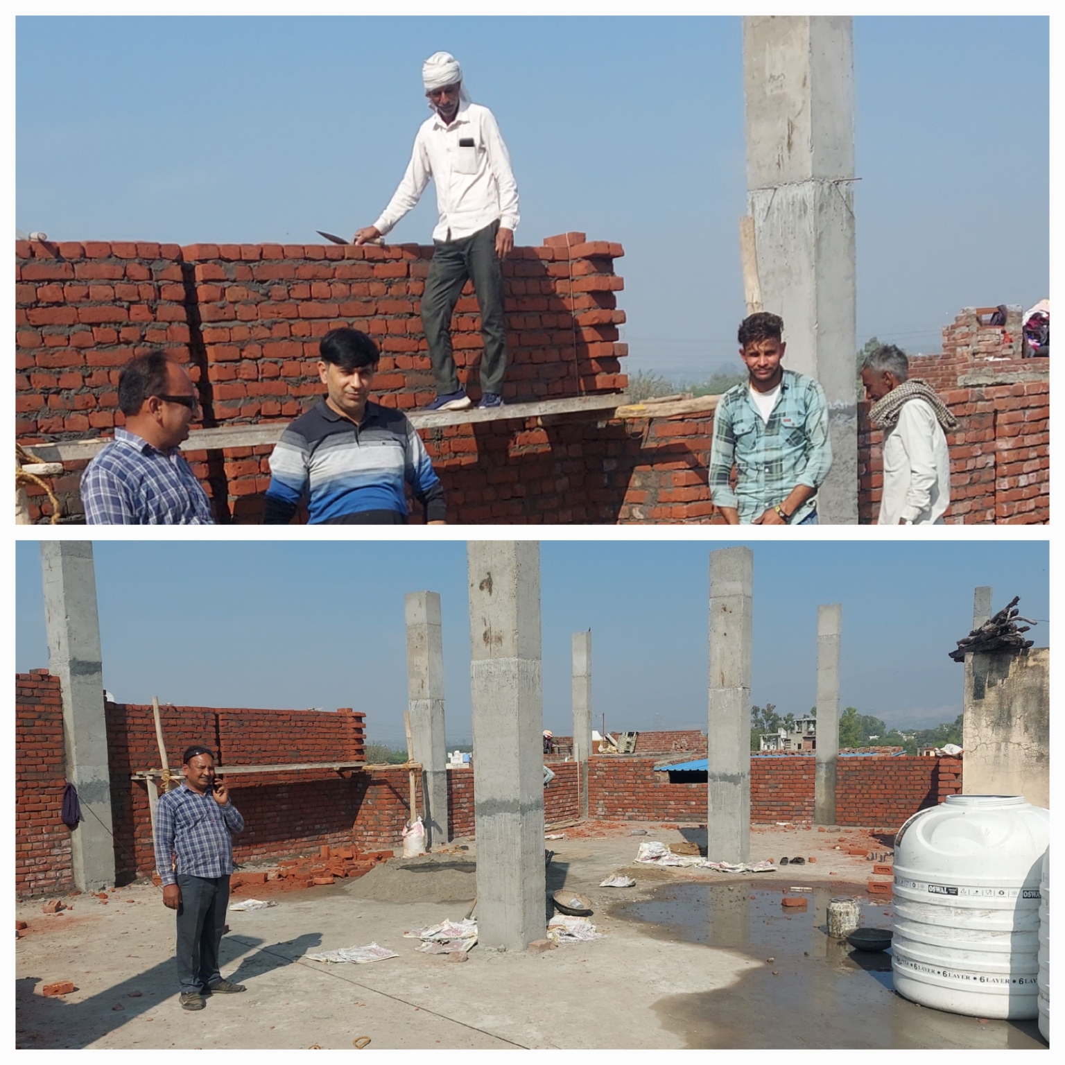 रायपुररानी में वैश्य अग्रवाल मूंगामल धर्मशाला की दूसरी मंजिल का नवनिर्माण जारी