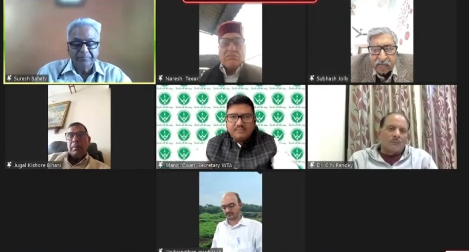 वुड टेक्नोलॉजिस्ट एसोसिएशन द्वारा ऑनलाइन परिचर्चा का आयोजन किया गया