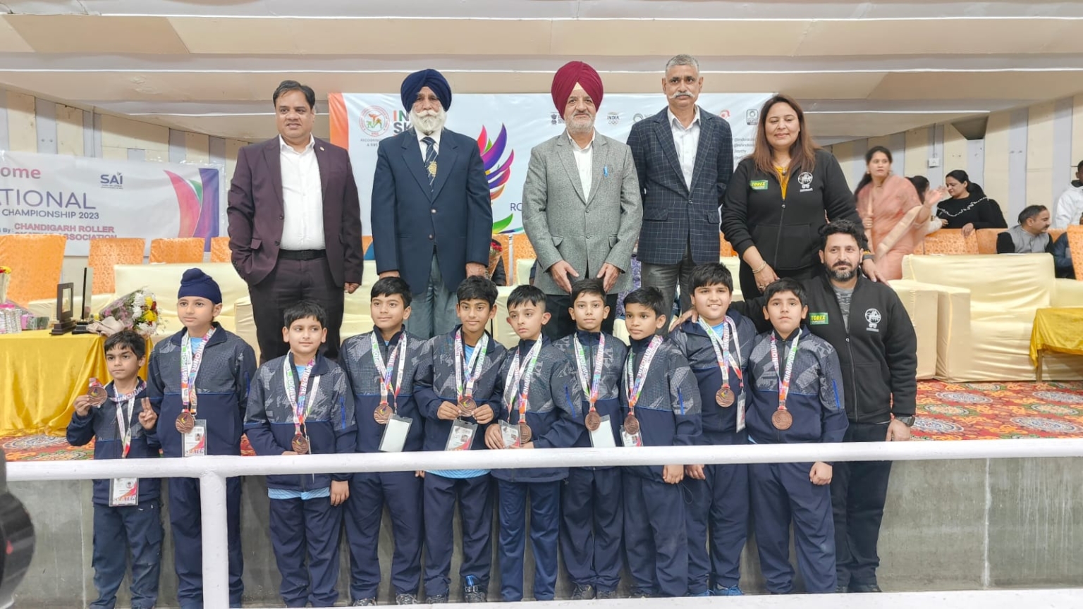 61वीं राष्ट्रीय रोलर स्केटिंग चैम्पियनशिप में चंडीगढ़ की टीम ने कांस्य पदक जीता
