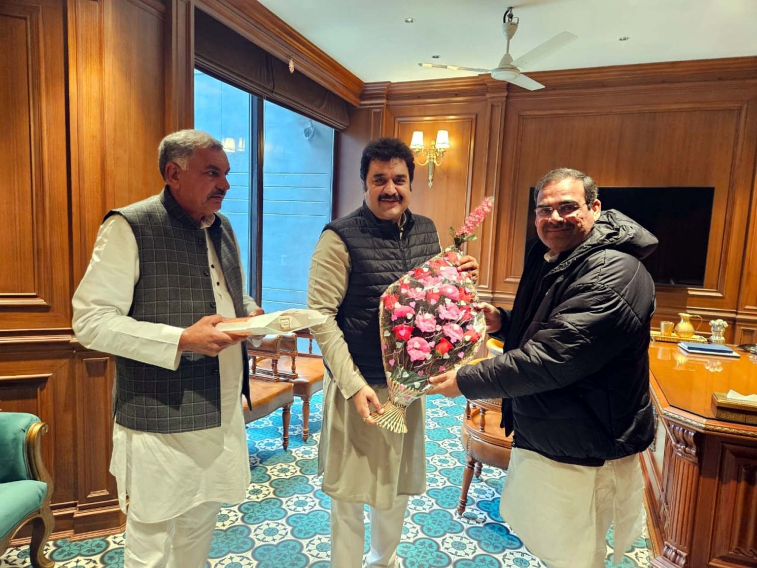 भाजपा प्रदेश महामंत्री सुरेन्द्र पूनिया ने की कुलदीप बिश्नोई से शिष्टाचार मुलाकात