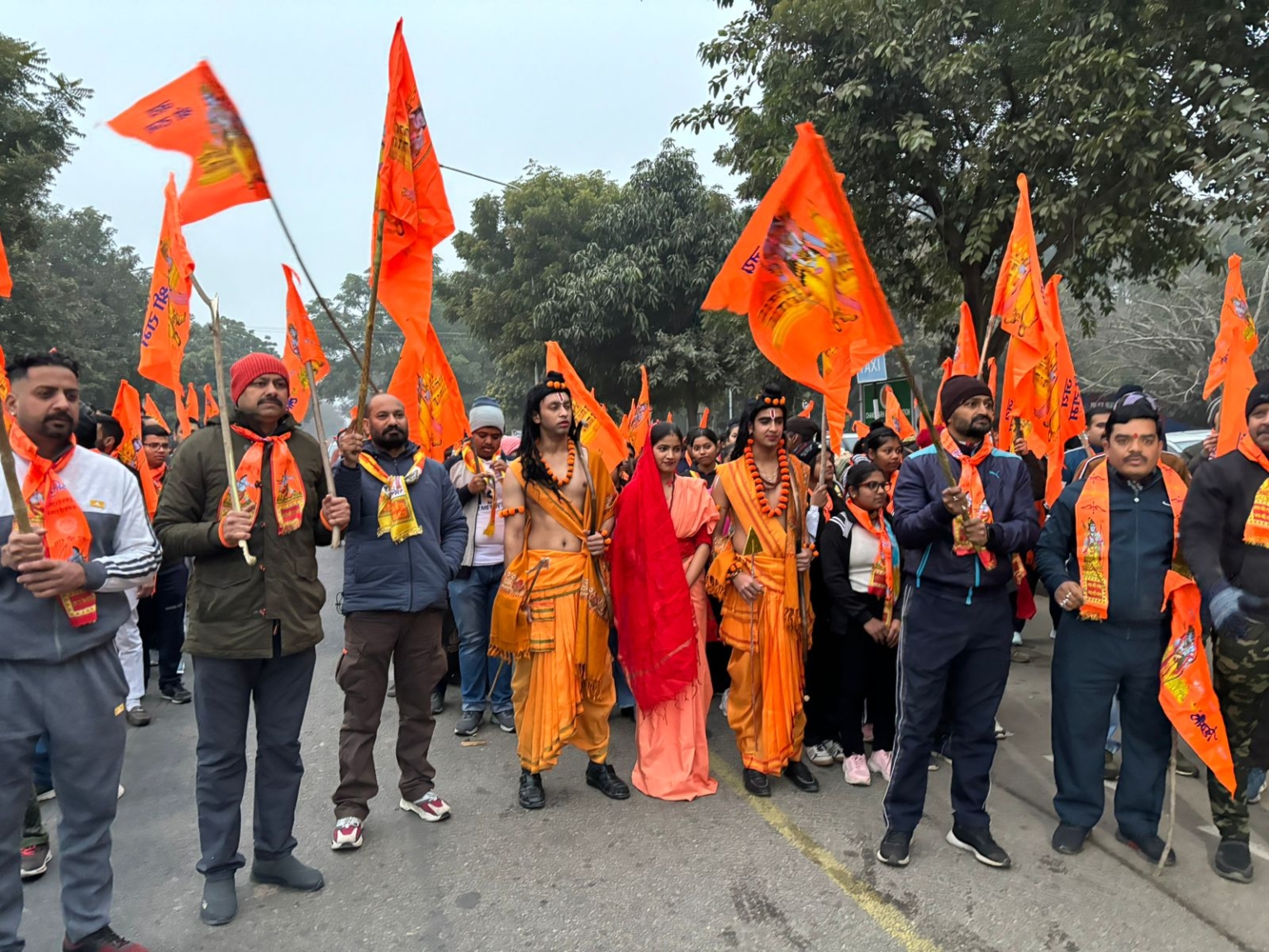 सुखना लेक हुई राममय, गूंजा जय श्री राम