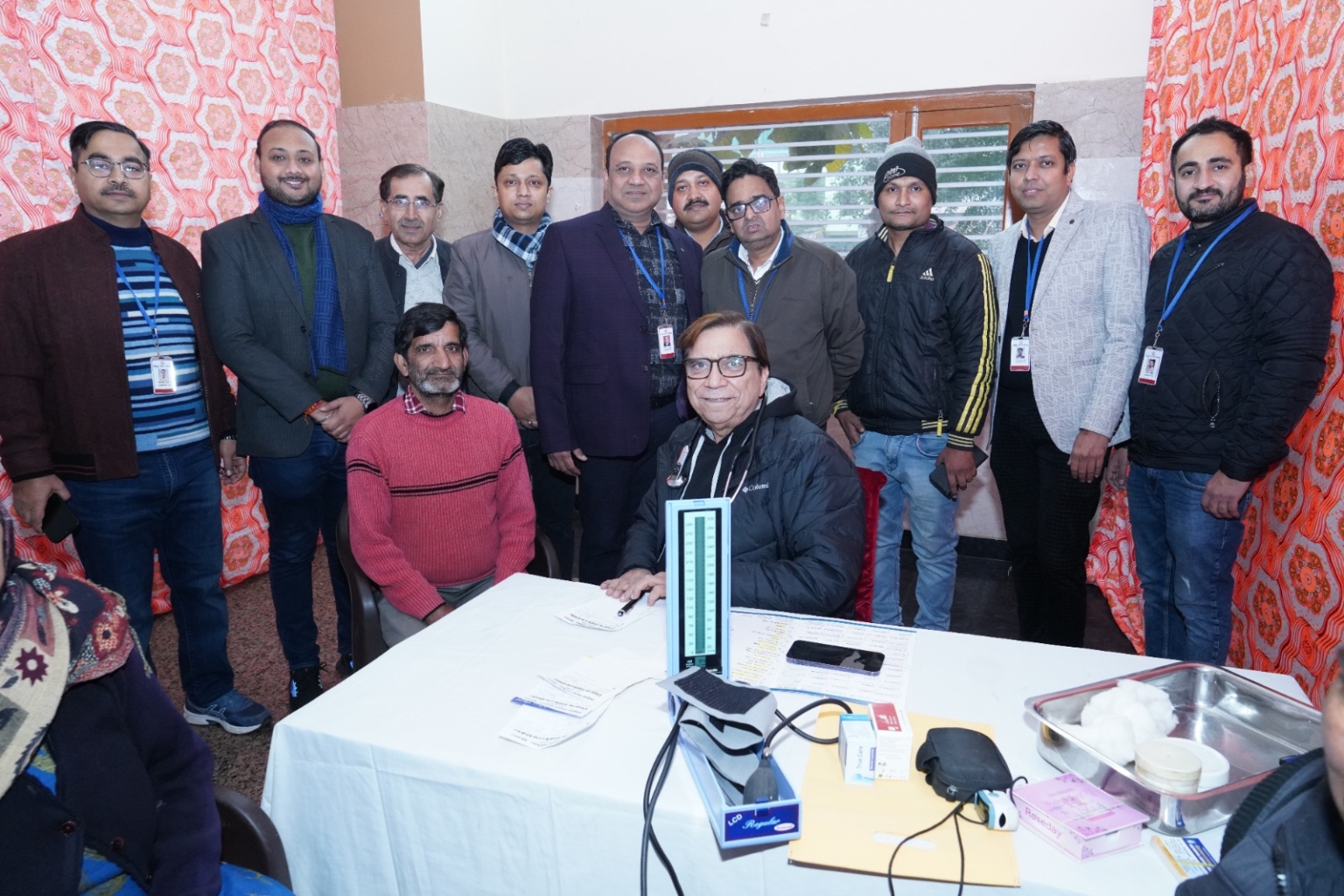 समृद्ध भारत परिषद के नि:शुल्क चिकित्सा शिविर में 360 रोगियों की जांच