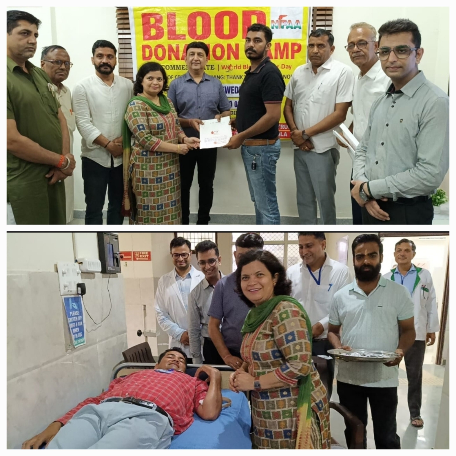 डा. मुक्ता कुमार ने बढ़ाया रक्तदाताओं का हौसला