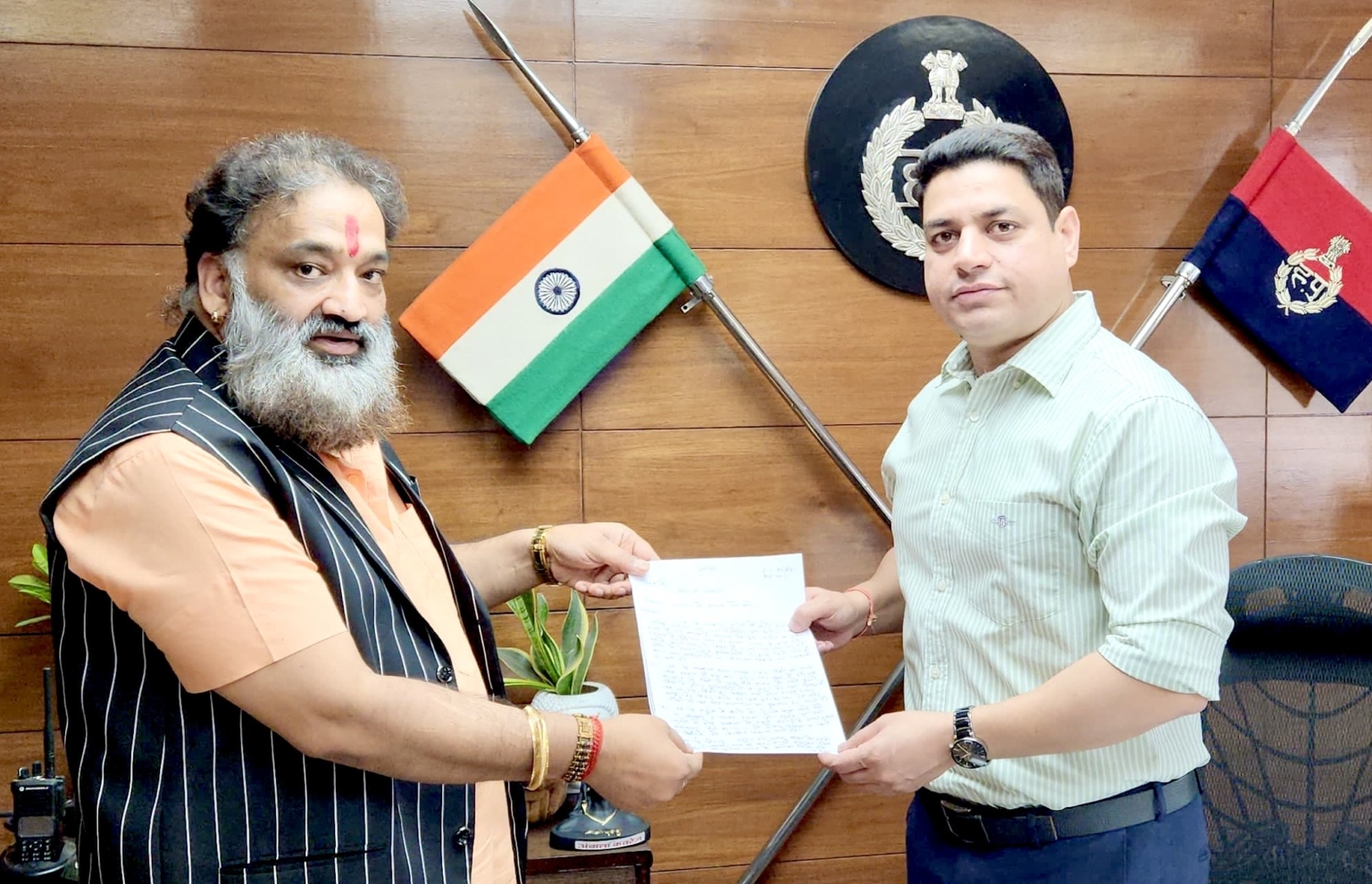 अंबाला पुलिस द्वारा सील शंभू बॉर्डर को खोलने को लेकर ज्ञापन में की शांडिल्य ने मांग