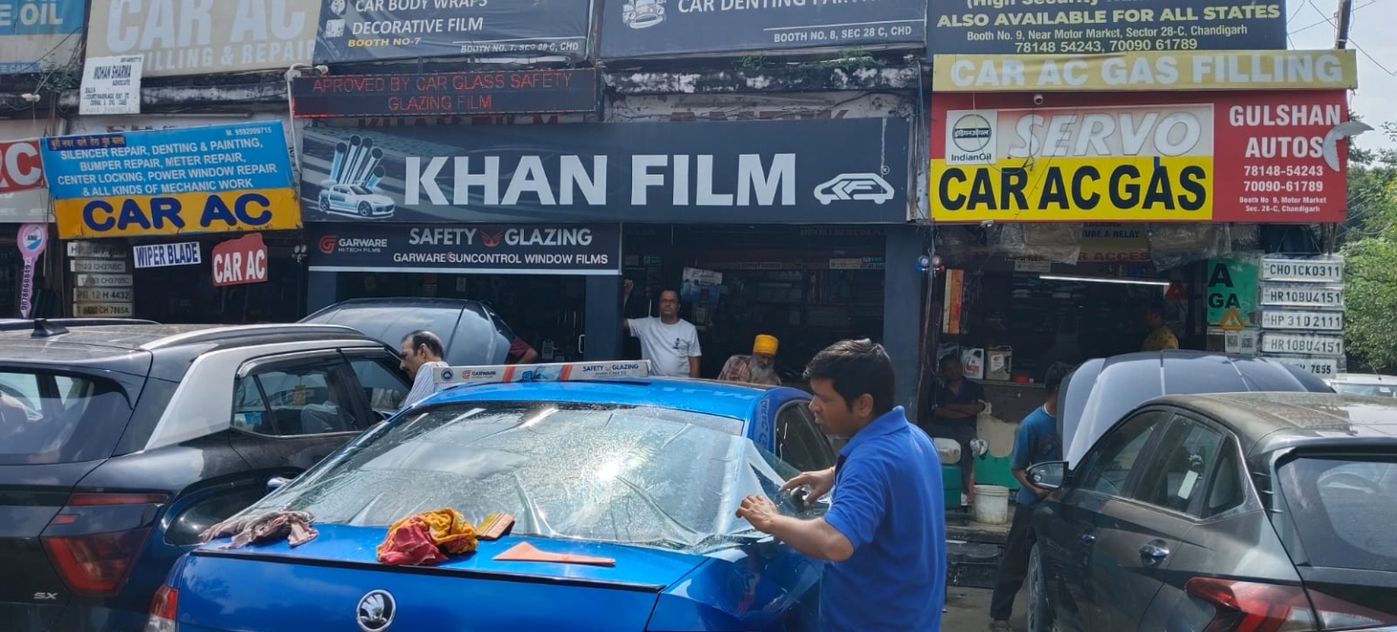 चण्डीगढ़ में भी वाहनों पर कूलिंग फिल्म लगानी शुरू